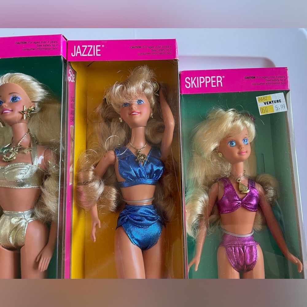 Vintage 1991 Sun Sensation Barbie Set – Barbie, Kira, Steven, Jazzie & Skipper - Picture 4 of 8